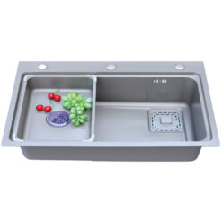 Chậu rửa chén inox xám Daki C-6846N